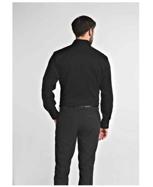 eterna Performance Shirt Modern Fit Langarmhemd super Stretch in schwarz